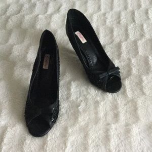 Black sequin Candies 4” pumps